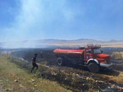 نزدیک به ۴ هکتار از اراضی کشاورزی ایذه طعمه آتش شد