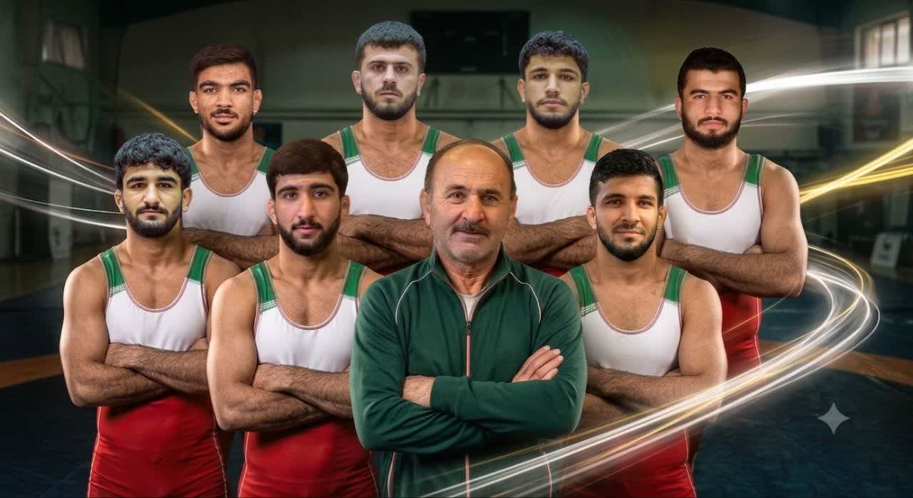 7 کشتی گیر و یک مربی ایذه ای در تیم ملی