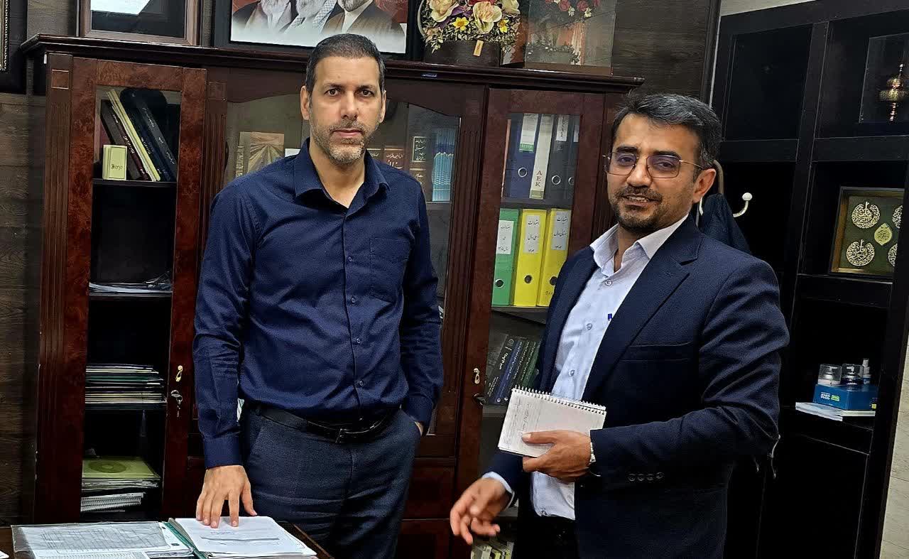 رضا کیانی بخشدار قارون در نشست با معاون مدیرکل راهداری خوزستان