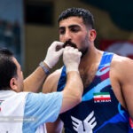 آرمان طهماسبی کشتی گیر وزن کیلوگرم تیم کشتی فرنگی دانشگاه آزاد ایذه در لیگ برتر کشتی فرنگی باشگاه های کشور