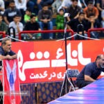 بهروز جمشیدی و محمد نیکونهاد حسینی پیشکسوتان تیم ملی کشتی فرنگی